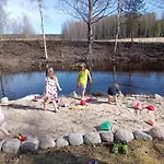 Riverside Sauna And Hot Tub Northern Lights شاليه