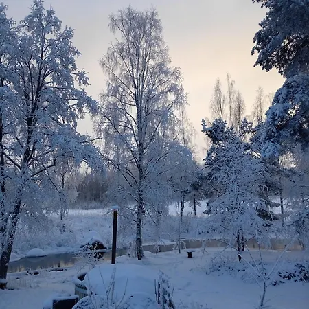 Riverside Sauna Hot Tub Northern Lights Chalet Aanekoski