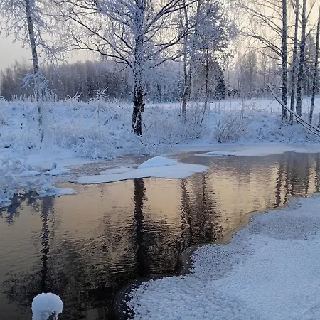 Riverside Sauna Hot Tub Northern Lights Chalet Aanekoski