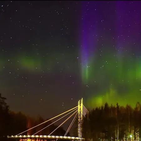 Riverside Sauna And Hot Tub Northern Lights * Äänekoski