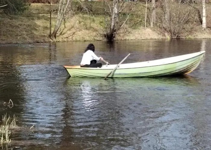 Riverside Cottage Aeaenekoski Sauna And Hot Tub Northern Lights *