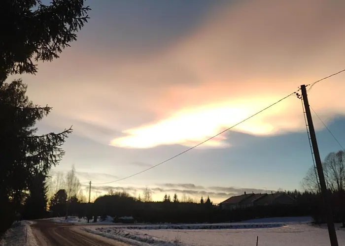 木屋 Riverside Cottage Aeaenekoski Sauna And Hot Tub Northern Lights *