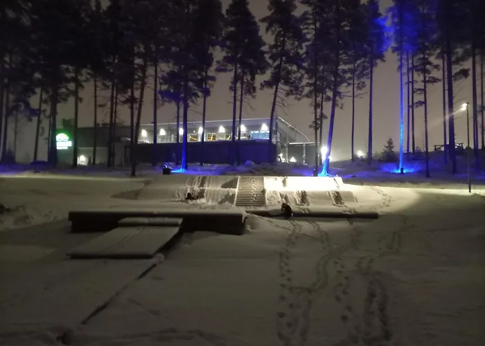 Riverside Cottage Aeaenekoski Sauna And Hot Tub Northern Lights 木屋 Äänekoski