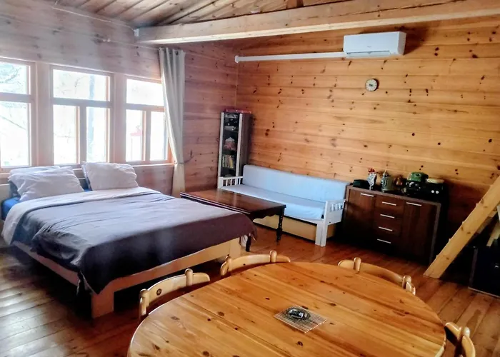 Riverside Cottage Aeaenekoski Sauna And Hot Tub Northern Lights 木屋