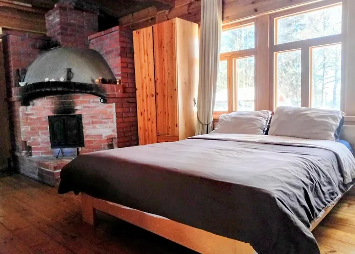 木屋 Riverside Cottage Aeaenekoski Sauna And Hot Tub Northern Lights Äänekoski